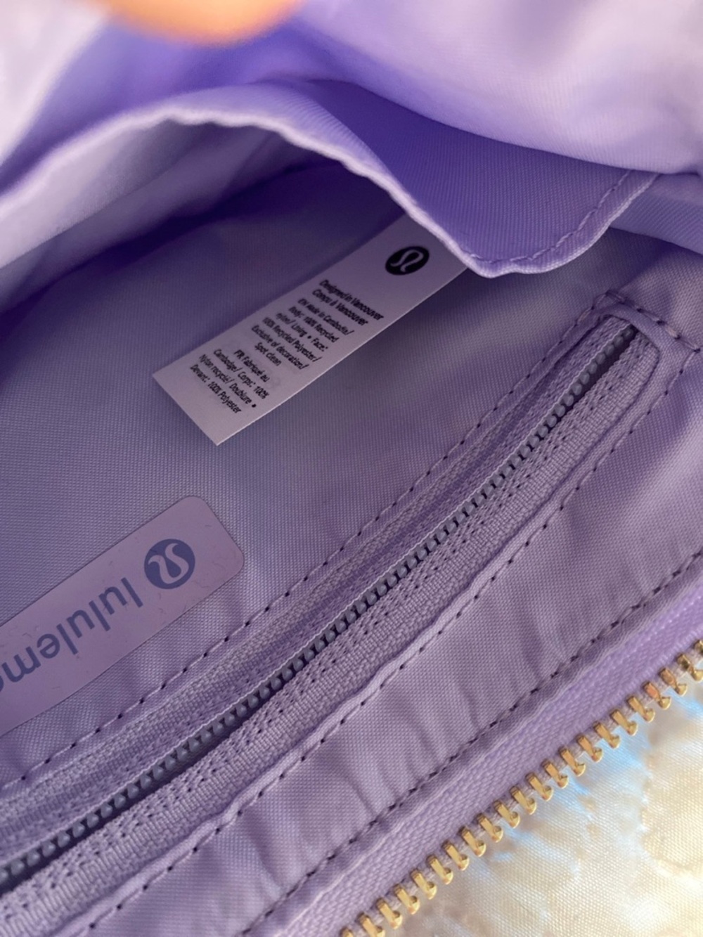 lululemon athletica Lilac Shoulder Bag with Gold Hardware - Picture 8 of 12
